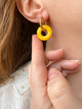 Pampilles rondelle d'ananas SERENA - boucles d’oreilles interchangeable