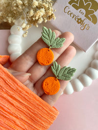 Puces d’oreilles Orange