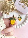 Pampilles mini citron SERENA - boucles d’oreilles interchangeables