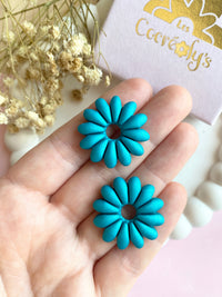 Pampilles APPOLINE blanc nacré ou bleu lagon nacré - boucles d’oreilles interchangeables