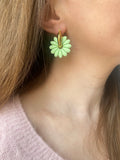 Pampilles APPOLINE rose pétale ou amande douce - boucles d’oreilles interchangeables