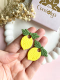 Pampilles citron JUDY - boucles d’oreilles interchangeables