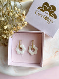 Pampilles MARIETTE nacré - boucles d’oreilles interchangeables