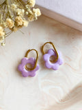 Pampilles MARIETTE nacré - boucles d’oreilles interchangeables