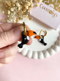 Pampilles ZAZU petit toucan - boucles d’oreilles interchangeables