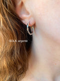 Créoles pour Pampilles interchangeable - boucles d’oreilles modulables