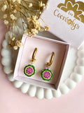 Pampilles PASTÈQUE - boucles d’oreilles interchangeables