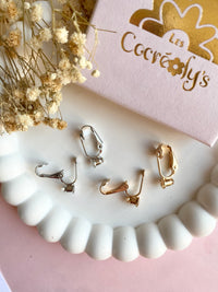 Adaptateurs à clips pour oreilles non percées, pour Puces d'oreilles - boucles d’oreilles modulables