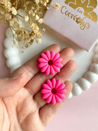 Pampilles APPOLINE rose fluo ou vert fluo - boucles d’oreilles interchangeables