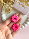 Pampilles APPOLINE rose fluo ou vert fluo - boucles d’oreilles interchangeables