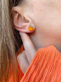 Puces d’oreilles mini oranges