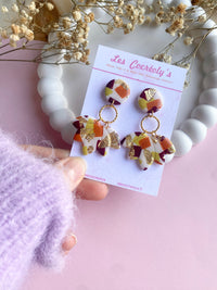 Puces d’oreilles pendante FLAVIE
