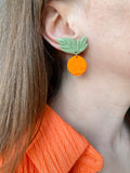 Puces d’oreilles Orange