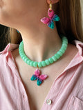 Charm's MELLY dégradé vert émeraude, framboise, rose doux - charm's interchangeables