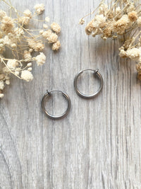 Créoles à clips pour oreilles non percées, pour Pampilles interchangeable - boucles d’oreilles modulables
