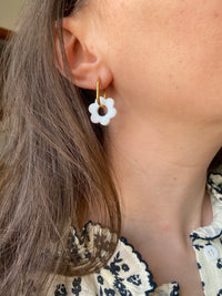 Pampilles MARIETTE nacré - boucles d’oreilles interchangeables