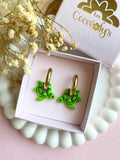 Pampilles CLOA petite tortue de mer verte - boucles d’oreilles interchangeables