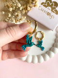 Pampilles ESMÉE petit colibri - boucles d’oreilles interchangeables