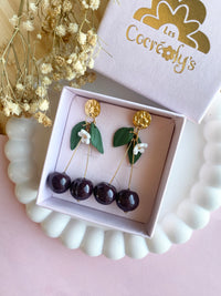 Puces d’oreilles cerises noires