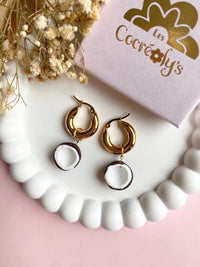 Pampilles NOIX DE COCO - boucles d’oreilles interchangeables