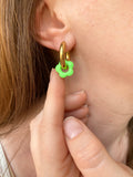 Pampilles FLORETTE fluo - boucles d’oreilles interchangeables
