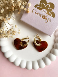 Pampilles INAYA tortoise - boucles d’oreilles interchangeables