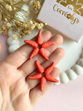 Pampilles STELLA étoile de mer corail - boucles d’oreilles interchangeables