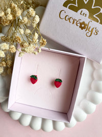 Puces d’oreilles mini fraises