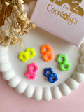 Pampilles FLORETTE fluo - boucles d’oreilles interchangeables