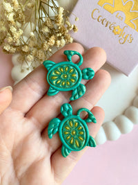 Pampilles TERESA tortue de mer - boucles d’oreilles interchangeables