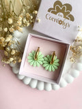 Pampilles APPOLINE rose pétale ou amande douce - boucles d’oreilles interchangeables