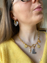Collier Coeur Léopard