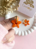 Pampilles TIARÉ litchi ou mandarine - boucles d’oreilles interchangeables