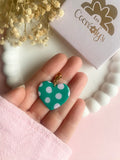Charm's INAYA vert émeraude avec motif à pois rose doux - charm's interchangeables