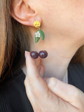Puces d’oreilles cerises noires