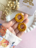 Pampilles ROSALIE tournesol - boucles d’oreilles interchangeables