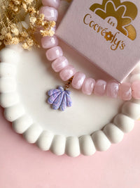 Charm's JEANINE marbré couleurs lavande, lilas, blanc nacré - charm's interchangeables