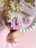 Pampilles CALYPSO rose doux - boucles d’oreilles interchangeables