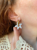 Pampilles MONA petite étoile de mer réversibles couleur coquillage ou pêche - boucles d’oreilles interchangeables