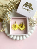 Pampilles APPOLINE jaune citron ou lilas - boucles d’oreilles interchangeables