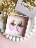 Pampilles fraise rose doux SERENA - boucles d’oreilles interchangeable