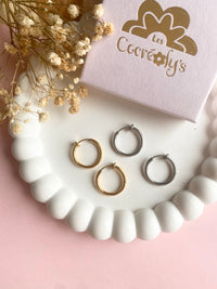 Créoles à clips pour oreilles non percées, pour Pampilles interchangeable - boucles d’oreilles modulables