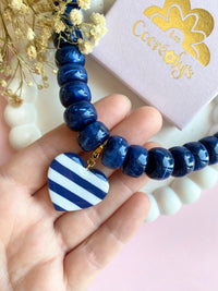 Charm's INAYA marinière bleu marine et blanc - charm's interchangeables