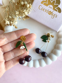 Puces d’oreilles cerises noires