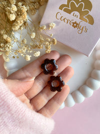 Pampilles MARIETTE tortoise - boucles d’oreilles interchangeables