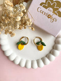Pampilles mini citron SERENA - boucles d’oreilles interchangeables