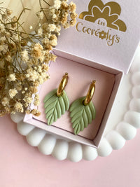 Pampilles MIA vert - boucles d’oreilles interchangeables