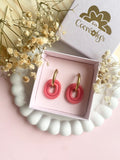 Pampilles BAO jaune citron, bois de rose ou lilas - boucles d’oreilles interchangeables