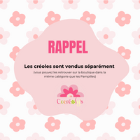 Pampilles AMBRE réversibles fleuris - boucles d’oreilles interchangeables