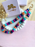 Collier JUDITE multicolores pour charm's interchangeables - disponible en plusieurs coloris